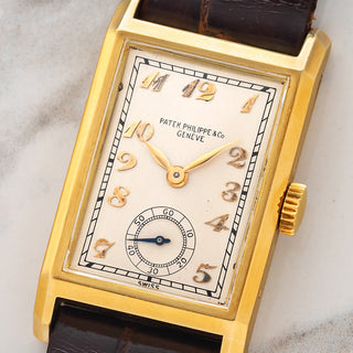 Patek Philippe "Tank" - Breguet Numerals (1930s) - Very Rare/*Unpolished*