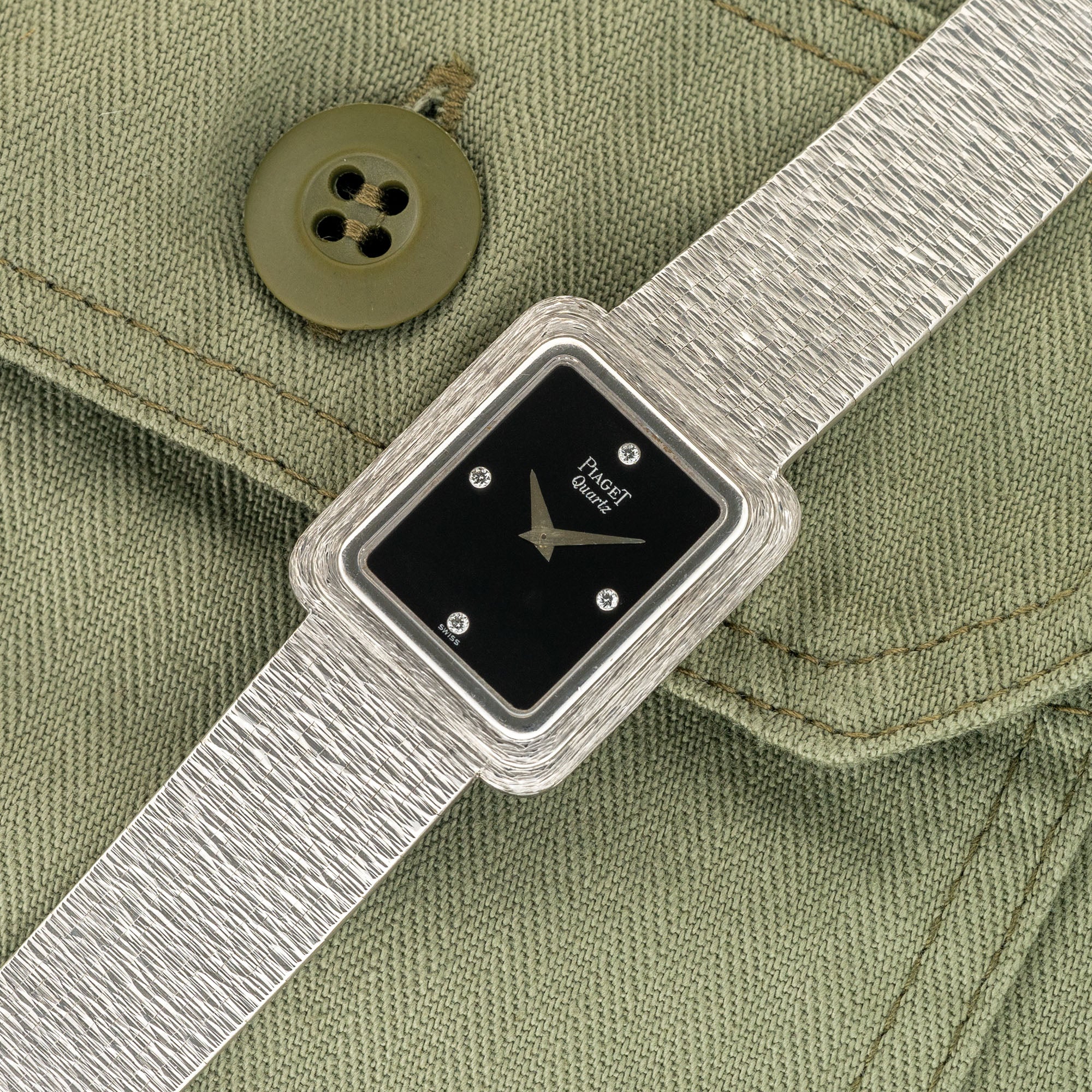 Piaget Protocole 74101 w/Onyx Stone & Diamond Dial - *Unpolished