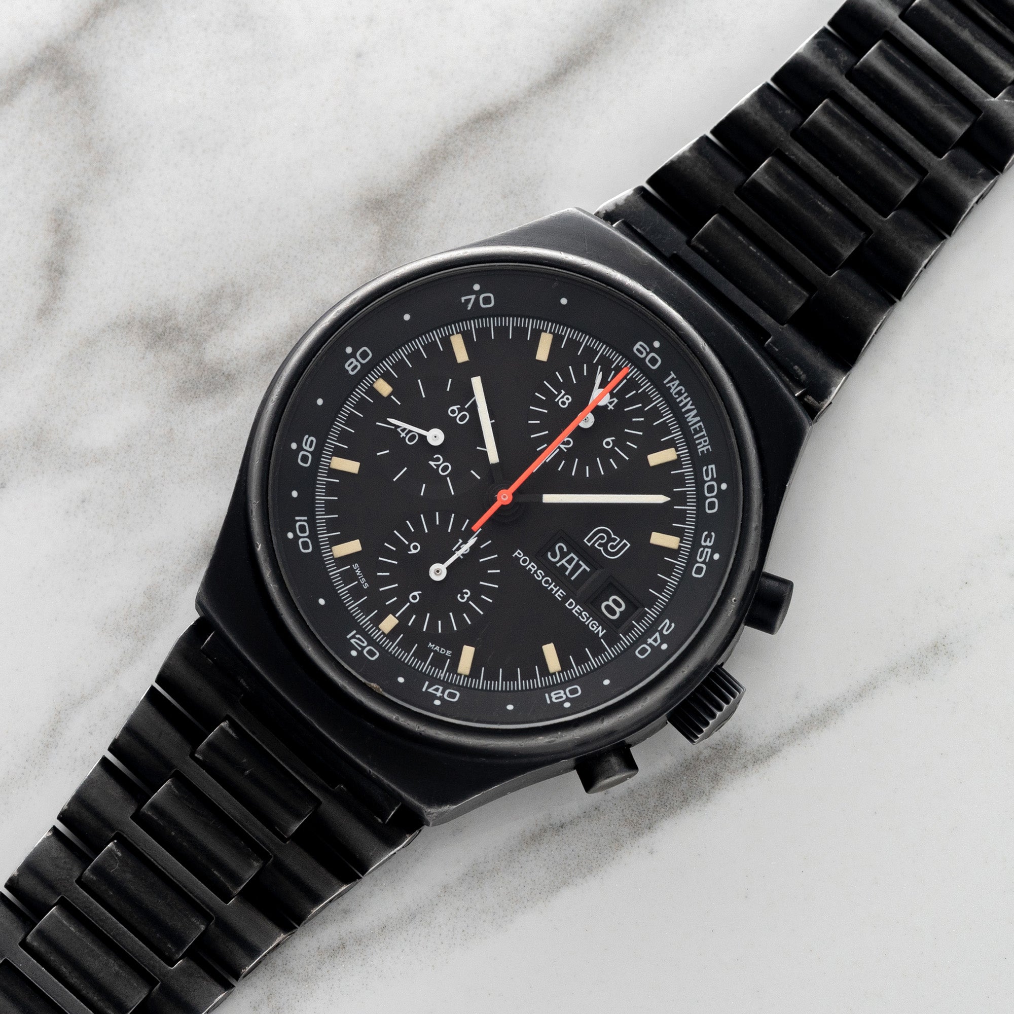 Porsche Design 7176s 新品ケース、ブレス、文字盤 Porsche Design By Orfina Chronograph PD01 Ref.7176S