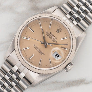 Rolex 16234 "Tropical Silver" w/Stickered Caseback - *Unpolished*