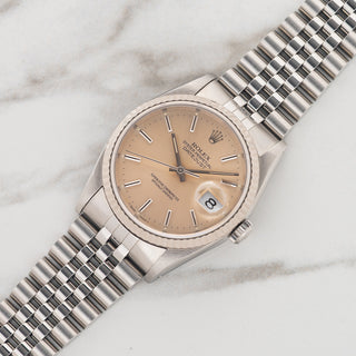 Rolex 16234 "Tropical Silver" w/Stickered Caseback - *Unpolished*
