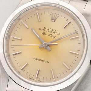 Rolex Air King 14000 w/"Tropical" Dial - *Unpolished*