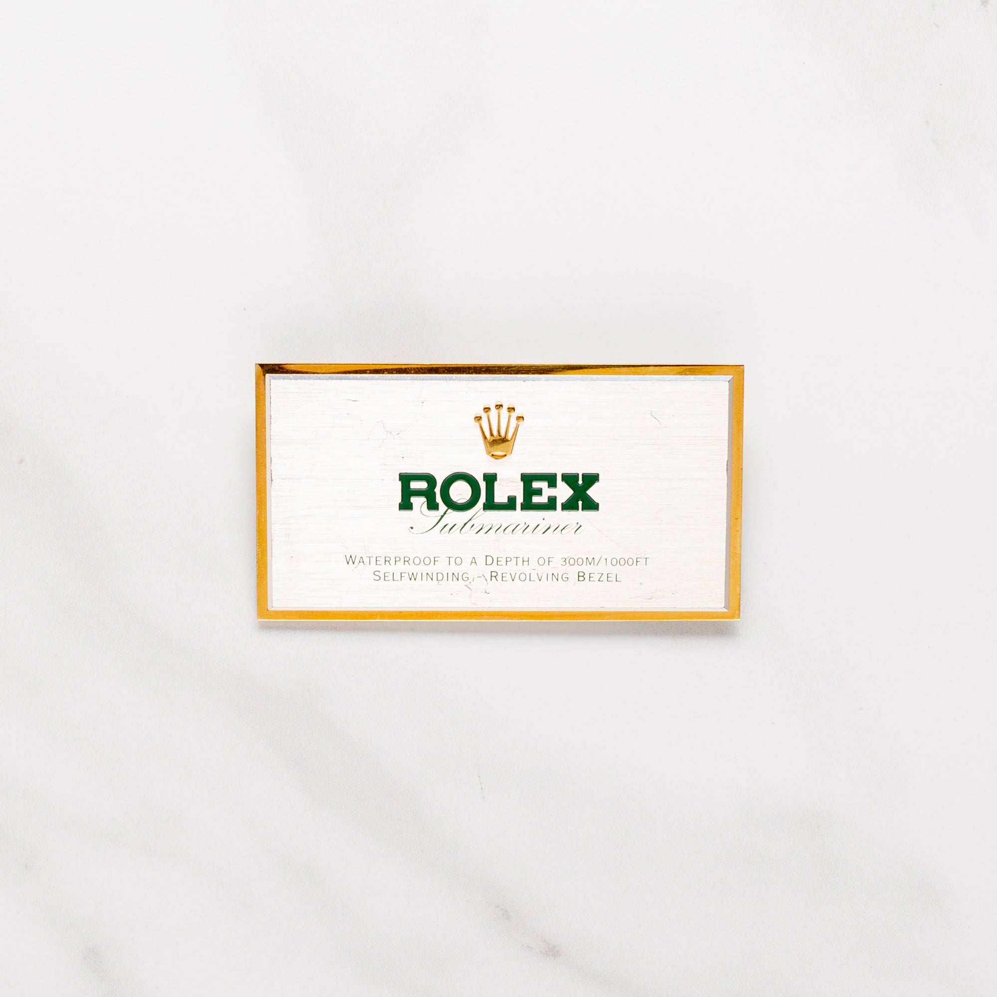 Rolex Brass Case Signage - Submariner – Collectors Corner NY