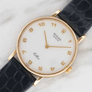 Rolex Cellini Mother Of Pearl/Arabic Dial - Box - Very Rare/*Unpolished*