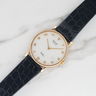 Rolex Cellini Mother Of Pearl/Arabic Dial - Box - Very Rare/*Unpolished*