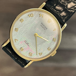 Rolex Cellini Mother Of Pearl/Arabic Dial - Box - Very Rare/*Unpolished*
