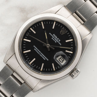 Rolex Date 1500 w/Black Dial - Box & Papers