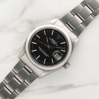 Rolex Date 1500 w/Black Dial - Box & Papers