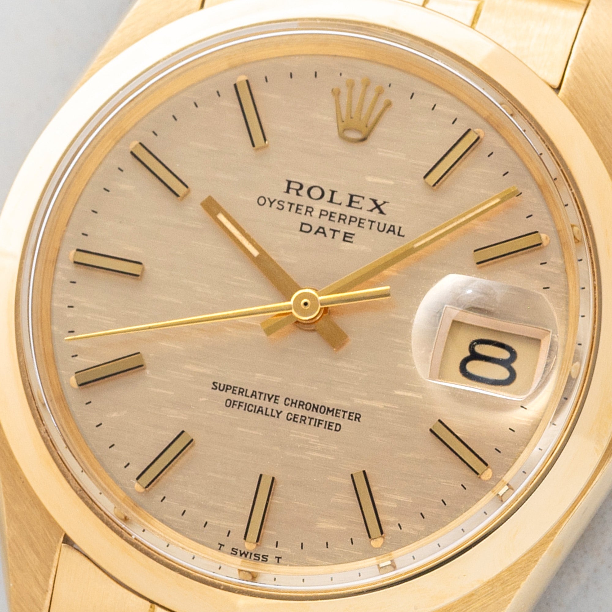 Rolex Date 1503 w/"Mosaic Gold Dial" - Rare/*Unpolished*