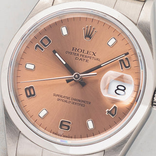 Rolex Date 15200 w/Arabic "Salmon" Dial - Rare