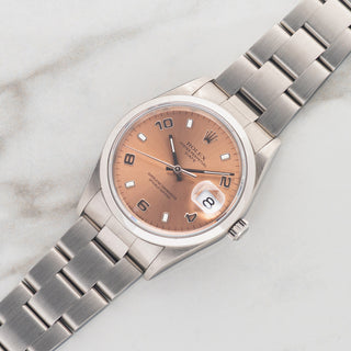 Rolex Date 15200 w/Arabic "Salmon" Dial - Rare