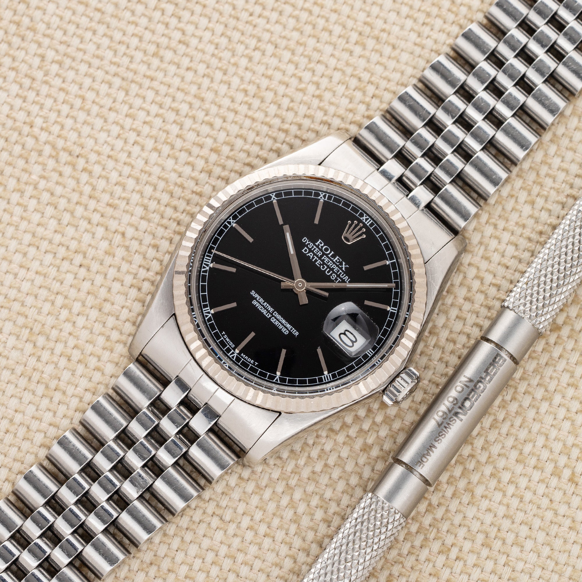 Rolex datejust 16014 black dial online