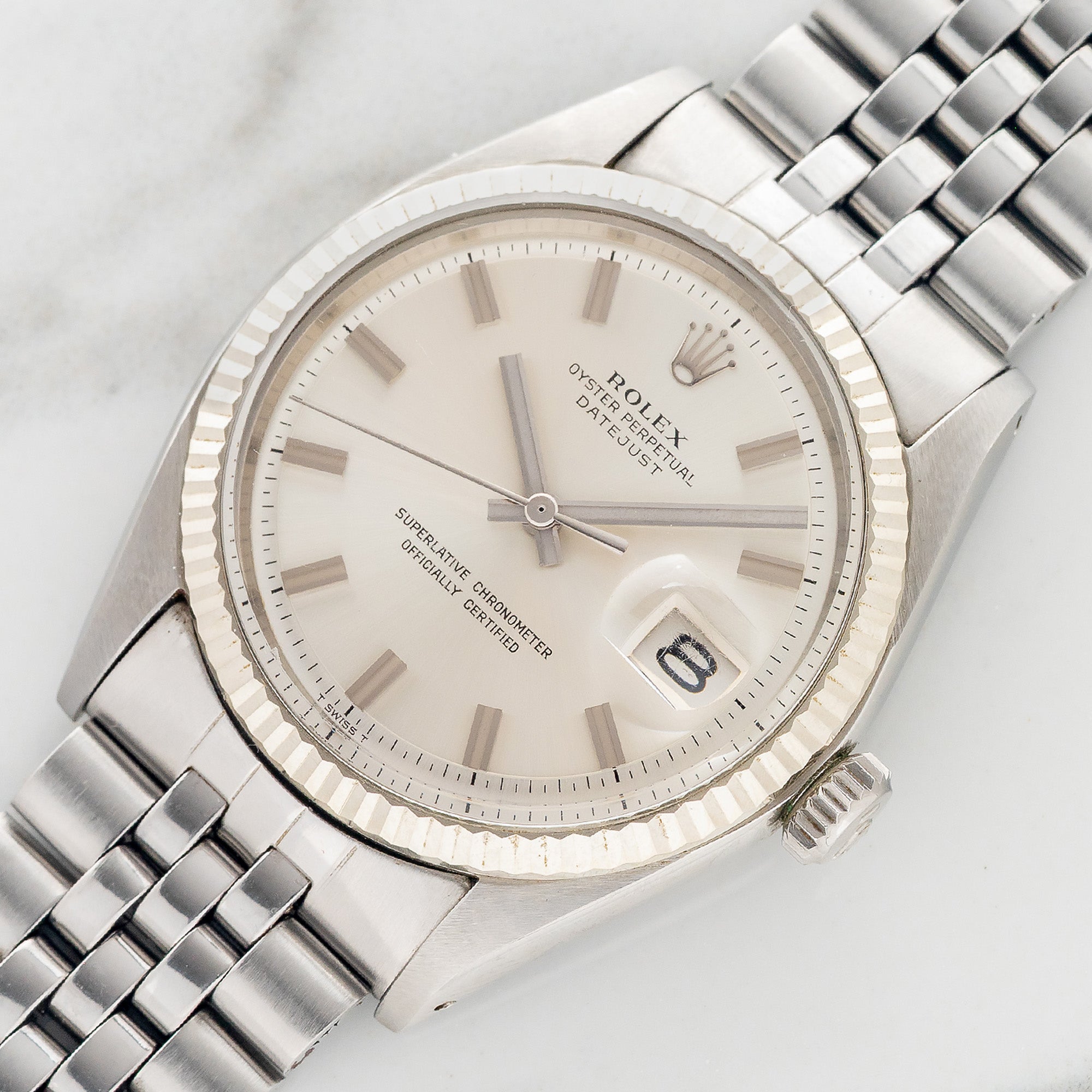 Rolex Datejust 1601 "No-Lume WideBoy" - Box & Papers