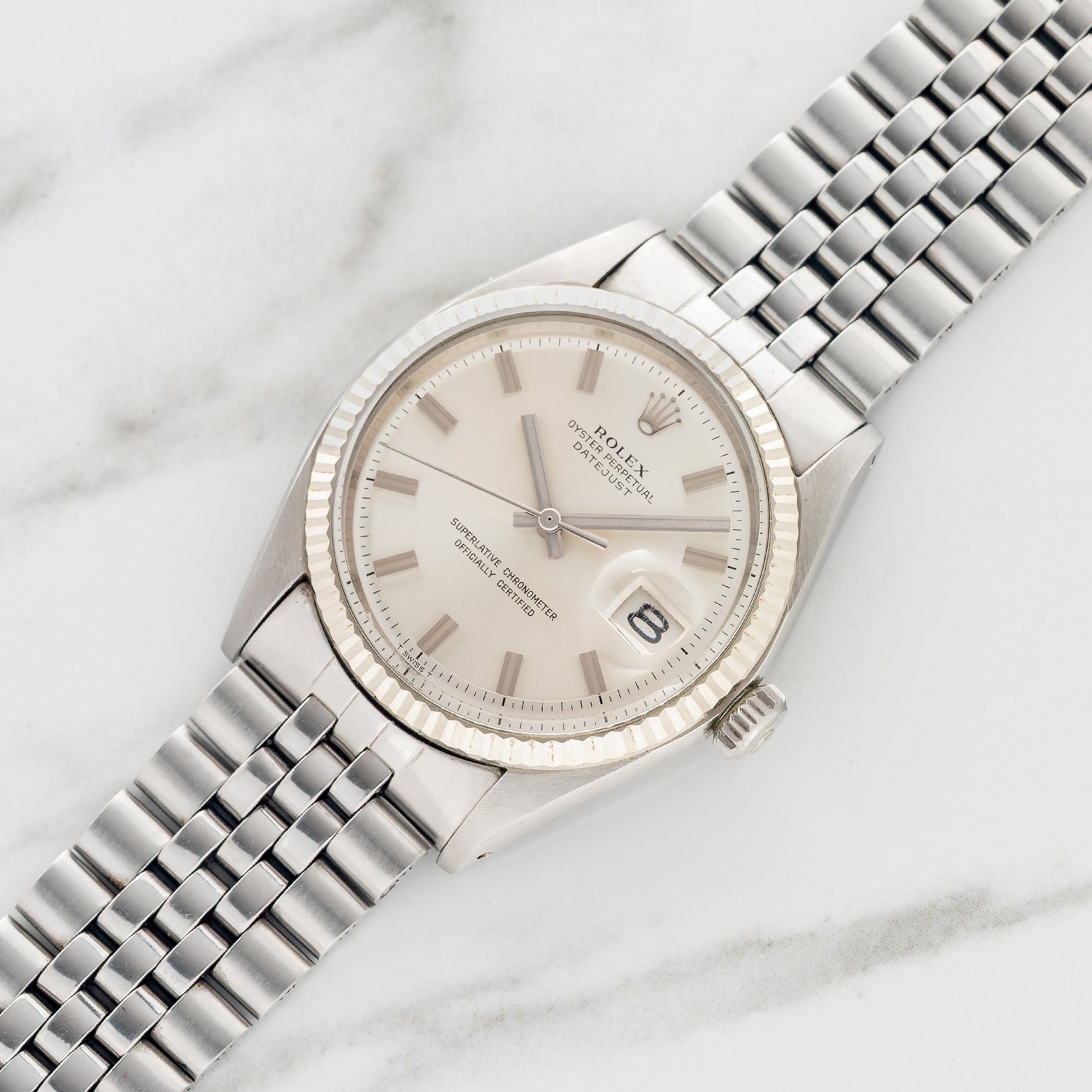 Rolex Datejust 1601 "No-Lume WideBoy" - Box & Papers