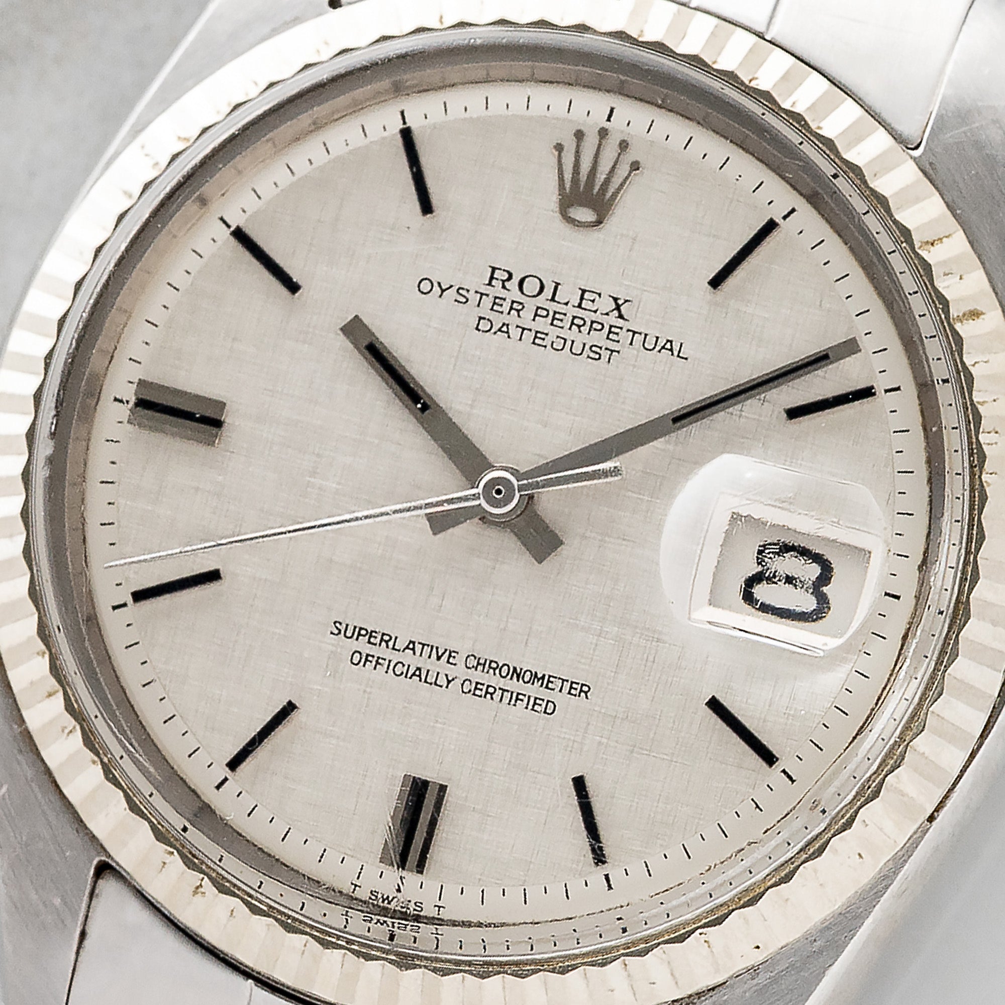 Rolex Datejust 1601 w/"Silver Linen Dial"