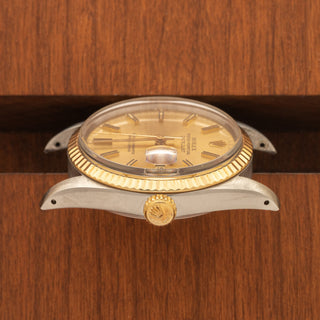 Rolex Datejust 16013 Two Tone w/Gold "Champagne" Dial - *Unpolished*