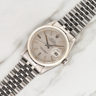Rolex Datejust 16014 w/Silver "Linen" Dial