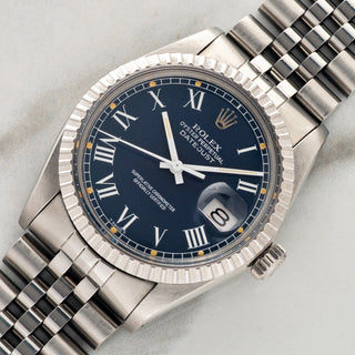 Rolex Datejust 16030 "Blue Buckley" - Box & Papers - Rare
