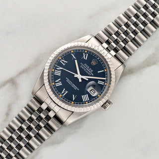 Rolex Datejust 16030 "Blue Buckley" - Box & Papers - Rare