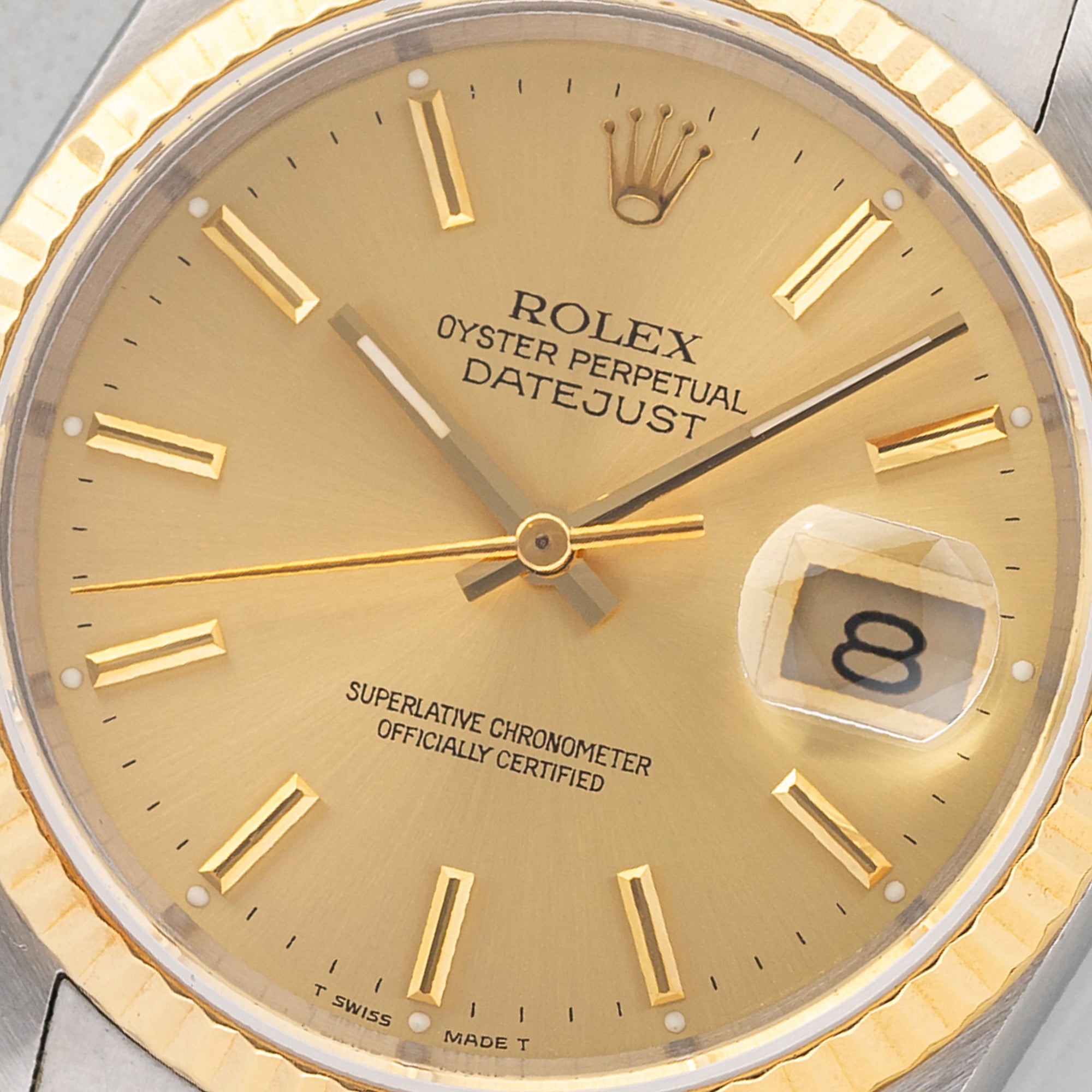【気質アップ】 Two - 16233 Datejust Rolex Tone Hang & Card w/Papers/RSC - スキー