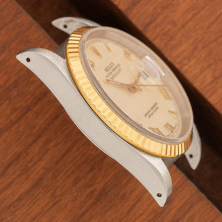Rolex Datejust 16233 Two Tone w/Cream Roman Dial - *Unpolished*
