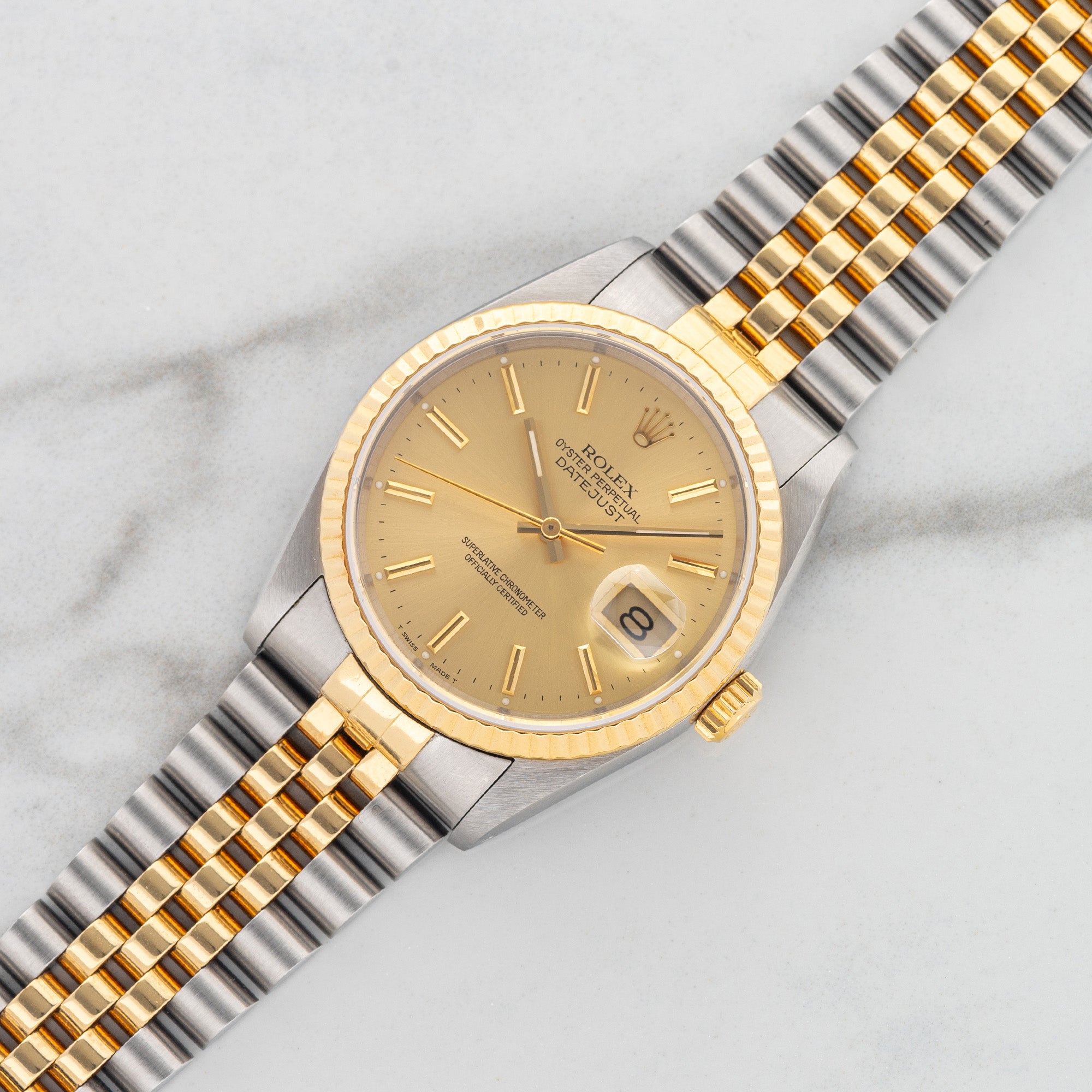 現品限り一斉値下げ！ - Tone Two - 16233 Datejust Rolex w/Papers/RSC Hang & Card スキー