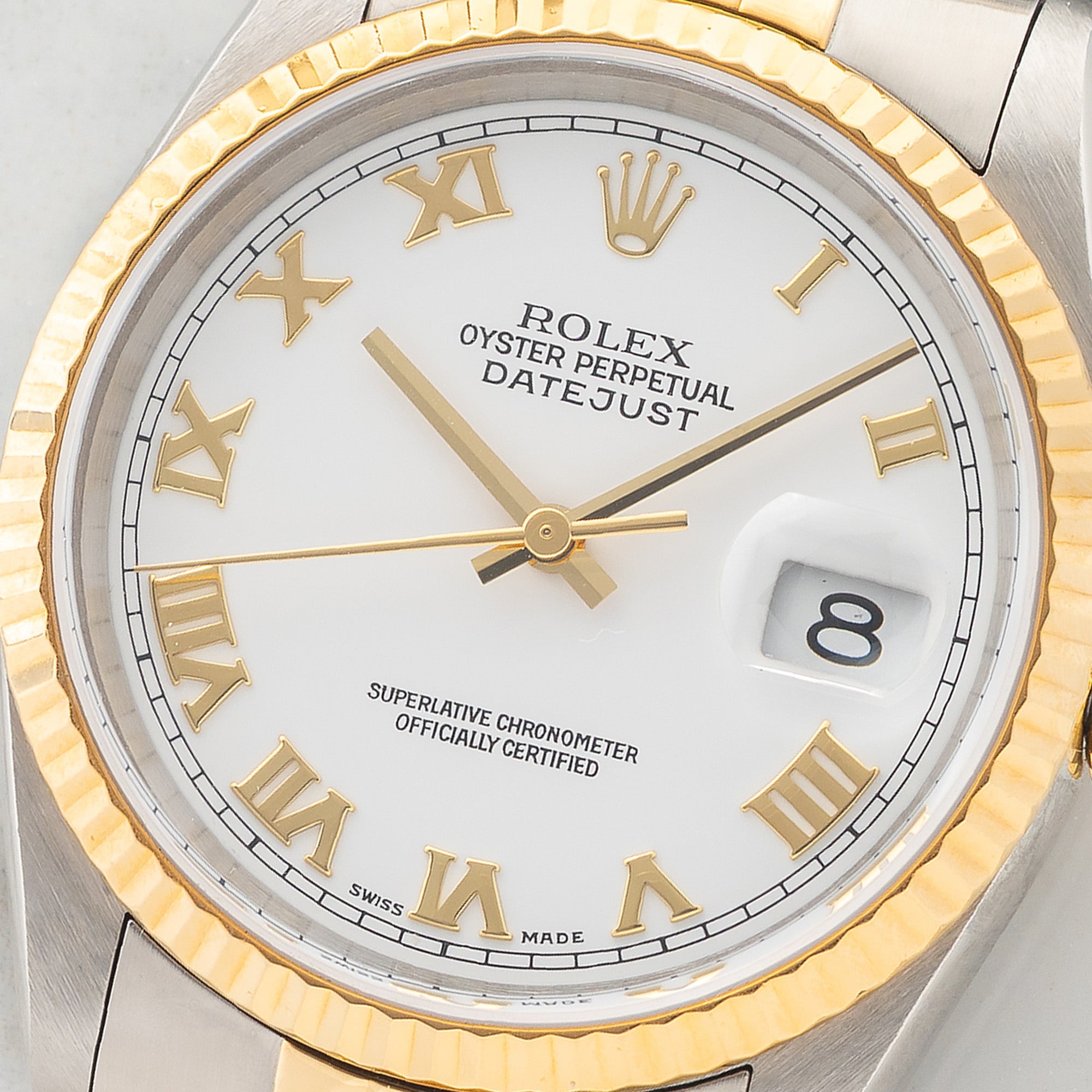 Rolex Datejust 16233 "Two Tone White Roman" - Box & Papers