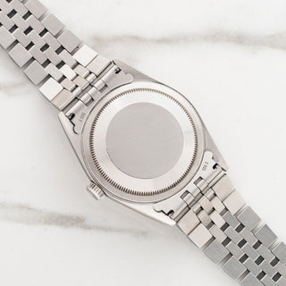 Rolex Datejust 16234 w/Silver "Linen" Dial