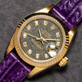 Rolex Datejust 69178 "Jurassic Park" Fossil & Diamond Dial - Extremely Rare/*Unpolished*