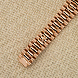 Rolex Day-Date 40 Rose Gold - Eisenkiesel w/Arabic Day Wheel - Full Set/Near Mint