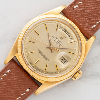 Rolex Day-Date 1803 w/Gold "Linen" Sigma Dial