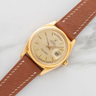 Rolex Day-Date 1803 w/Gold "Linen" Sigma Dial