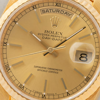 Rolex Day-Date 18238 w/Gold "Champagne" Dial - Box & Papers - *Unpolished*