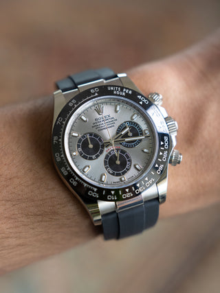 Rolex Daytona 116519LN "White Gold - Ghost Dial - Oysterflex" - Full Set/*Unpolished*