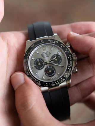 Rolex Daytona 116519LN "White Gold - Ghost Dial - Oysterflex" - Full Set/*Unpolished*