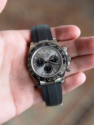 Rolex Daytona 116519LN "White Gold - Ghost Dial - Oysterflex" - Full Set/*Unpolished*