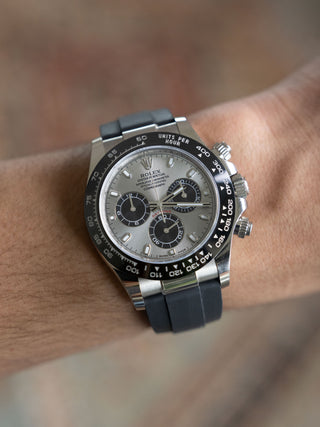 Rolex Daytona 116519LN "White Gold - Ghost Dial - Oysterflex" - Full Set/*Unpolished*