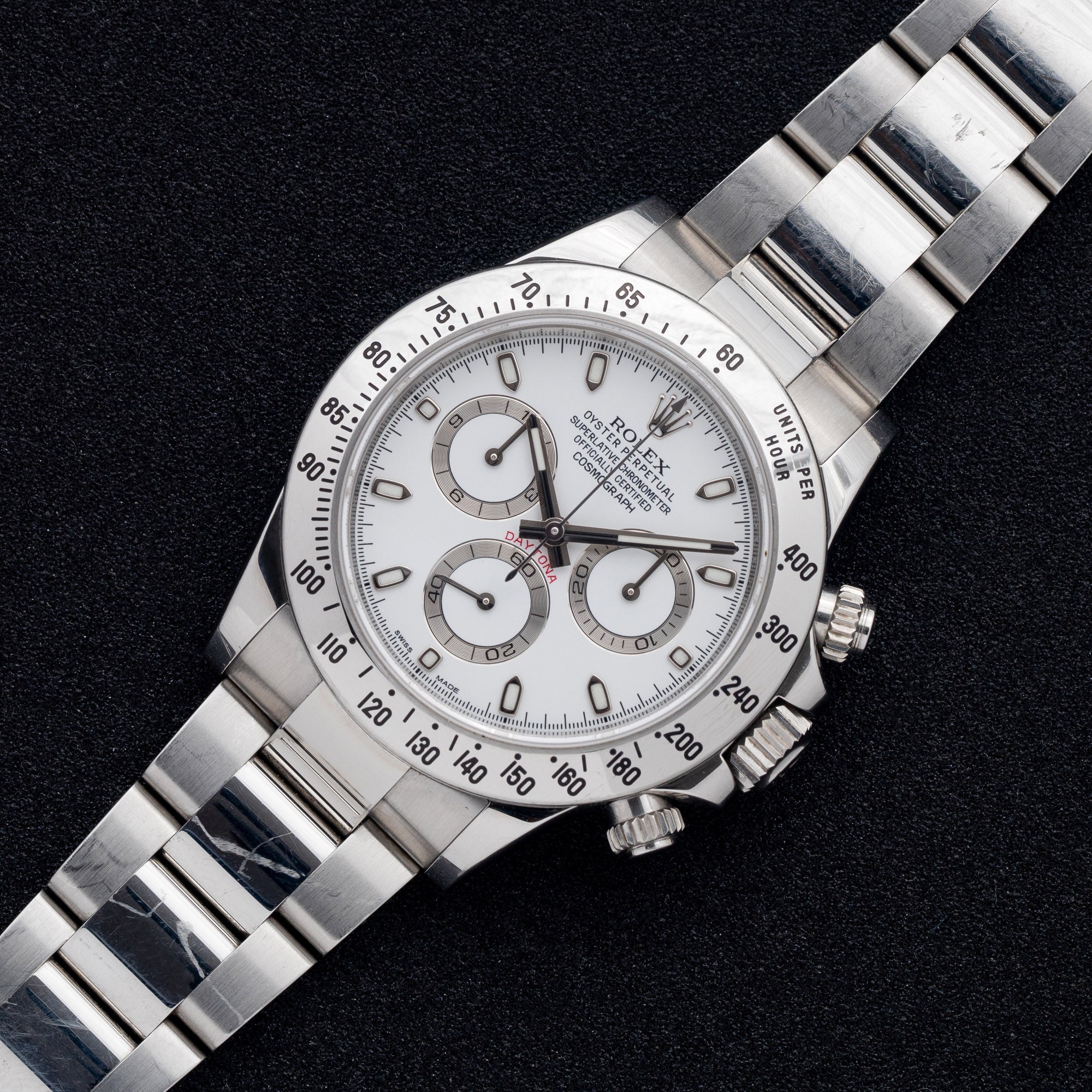 Rolex daytona 116520 white dial on sale