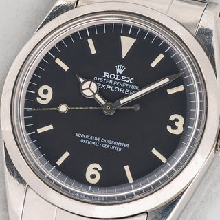Rolex Explorer 1 - 1016 "Frog Foot" - Box/Accessories & Service Papers From True Patina