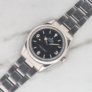 Rolex Explorer 1 - 1016 "Frog Foot" - Box/Accessories & Service Papers From True Patina