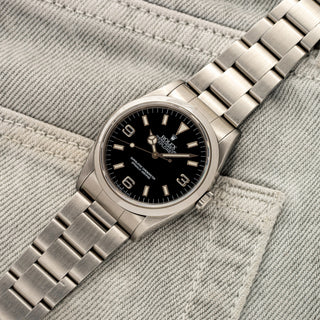 Rolex Explorer 14270 w/Early "Holes Case" & Tritium Dial - *Unpolished*