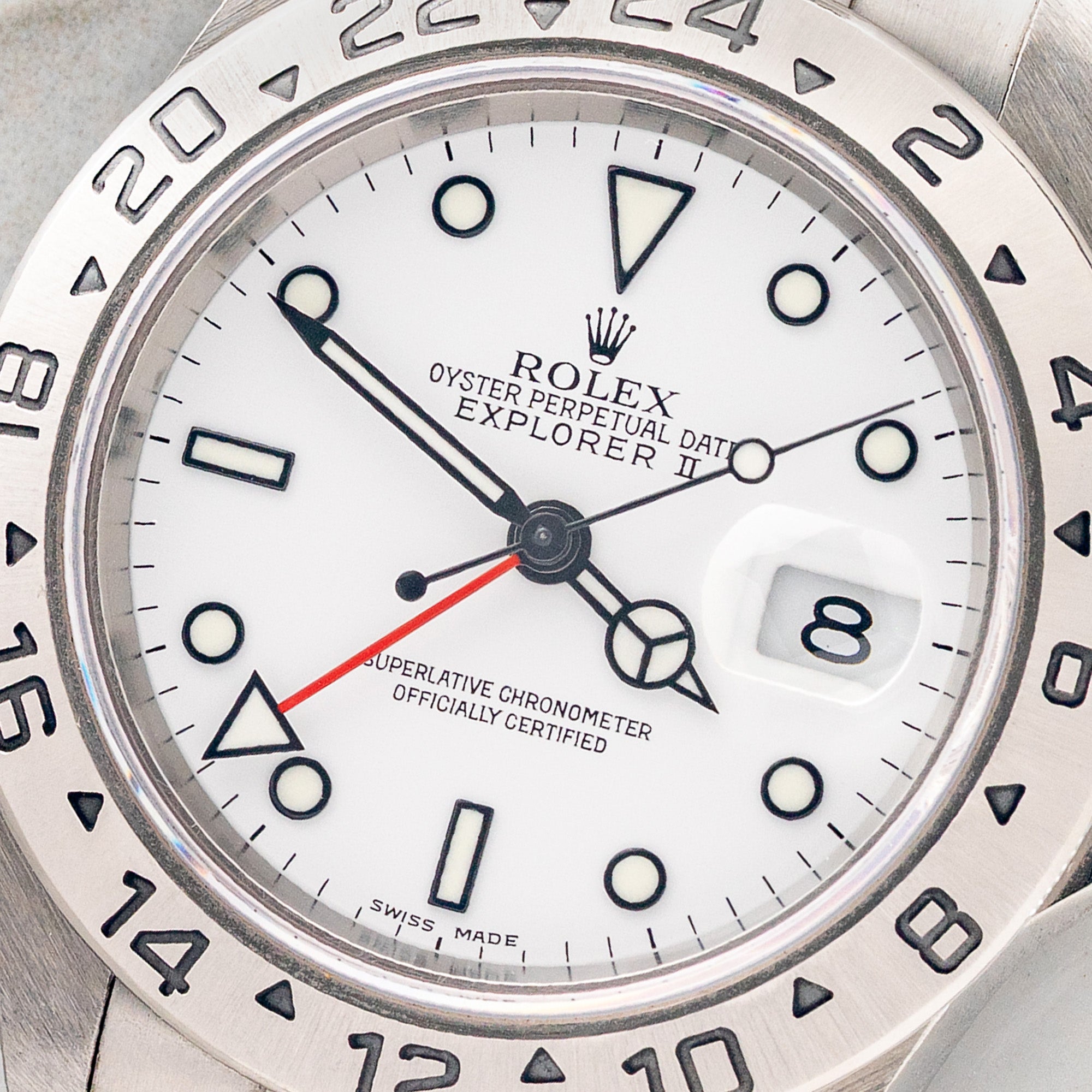 Rolex Explorer II 16570 "Polar" w/Luminova - *Unpolished*