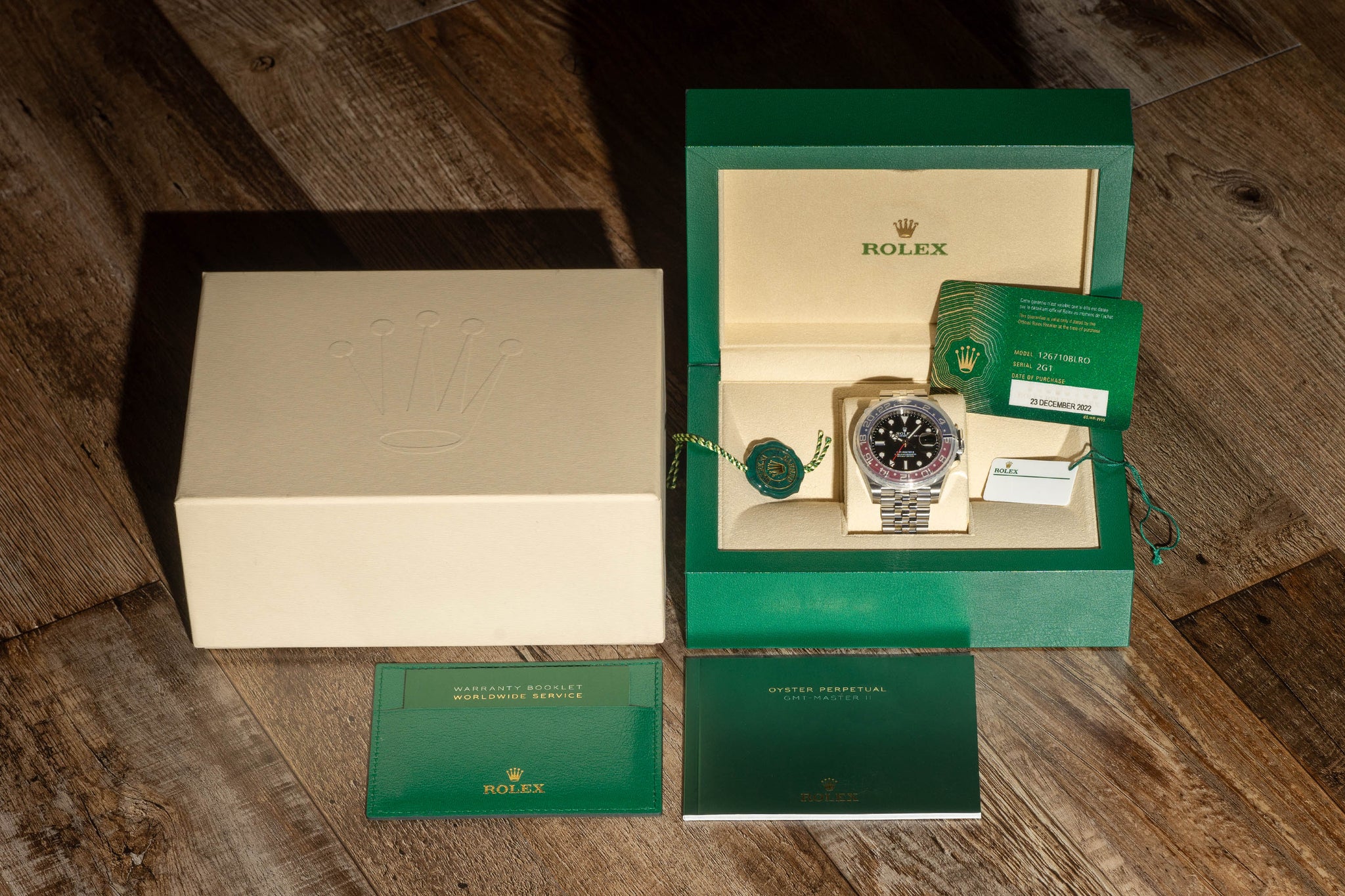 Rolex GMT Master II 126710BLRO "Pepsi Jubilee" - Full Set/Mint/Original Owner