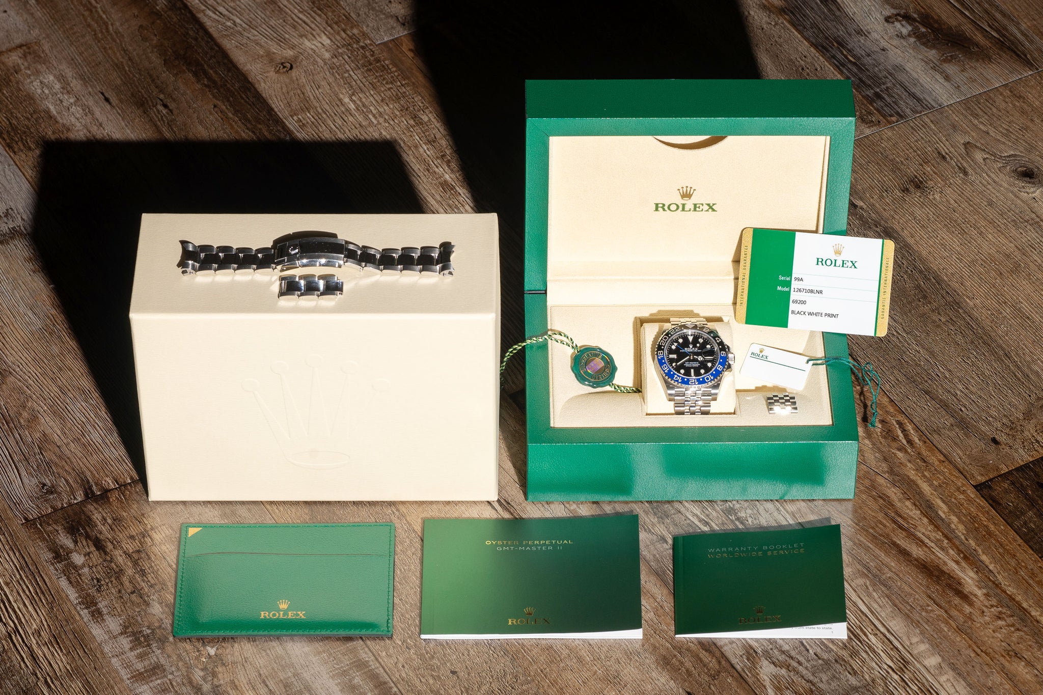 Rolex GMT Master II 126710BLNR w/Extra Oyster Bracelet - Full Set/*Unpolished*