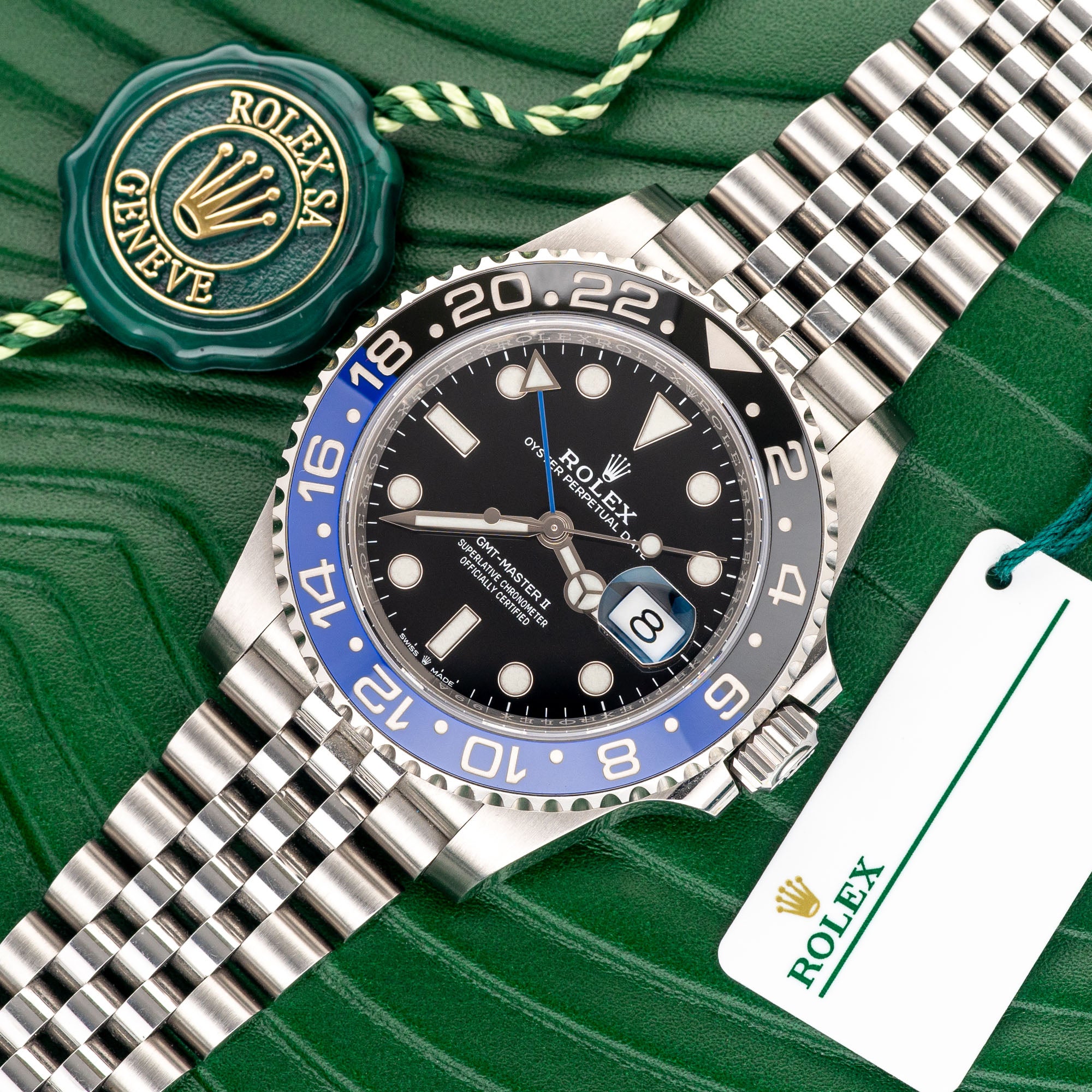 Rolex GMT Master II 126710BLNR w/Extra Oyster Bracelet - Full Set/*Unpolished*