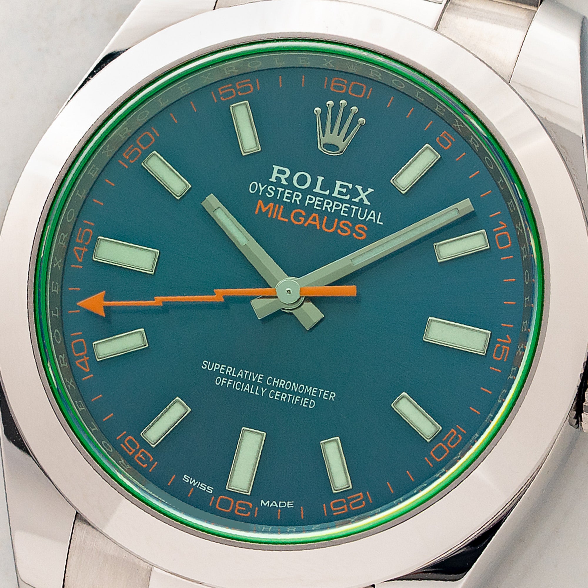 Rolex Milgauss 116400GV - Z-Blue - Full Set/*Unpolished*