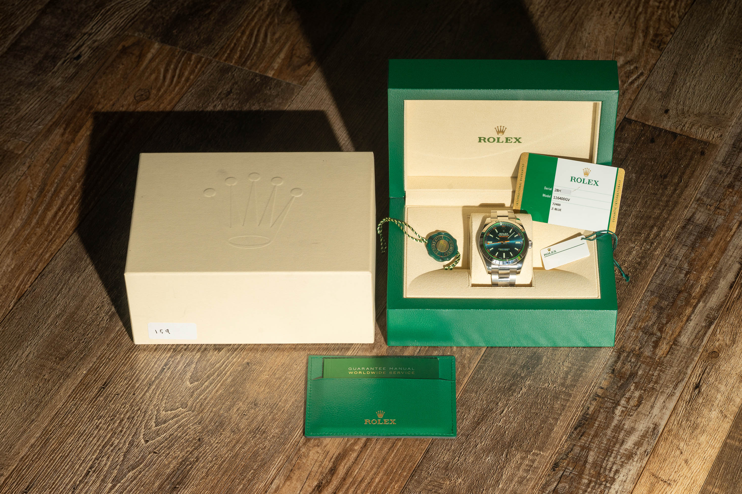 Rolex Milgauss 116400GV - Z-Blue - Full Set/*Unpolished