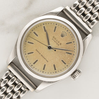 Rolex Oyster 6244 Shock-Resisting w/Non-Luminous "Waffle" Dial