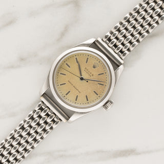 Rolex Oyster 6244 Shock-Resisting w/Non-Luminous "Waffle" Dial