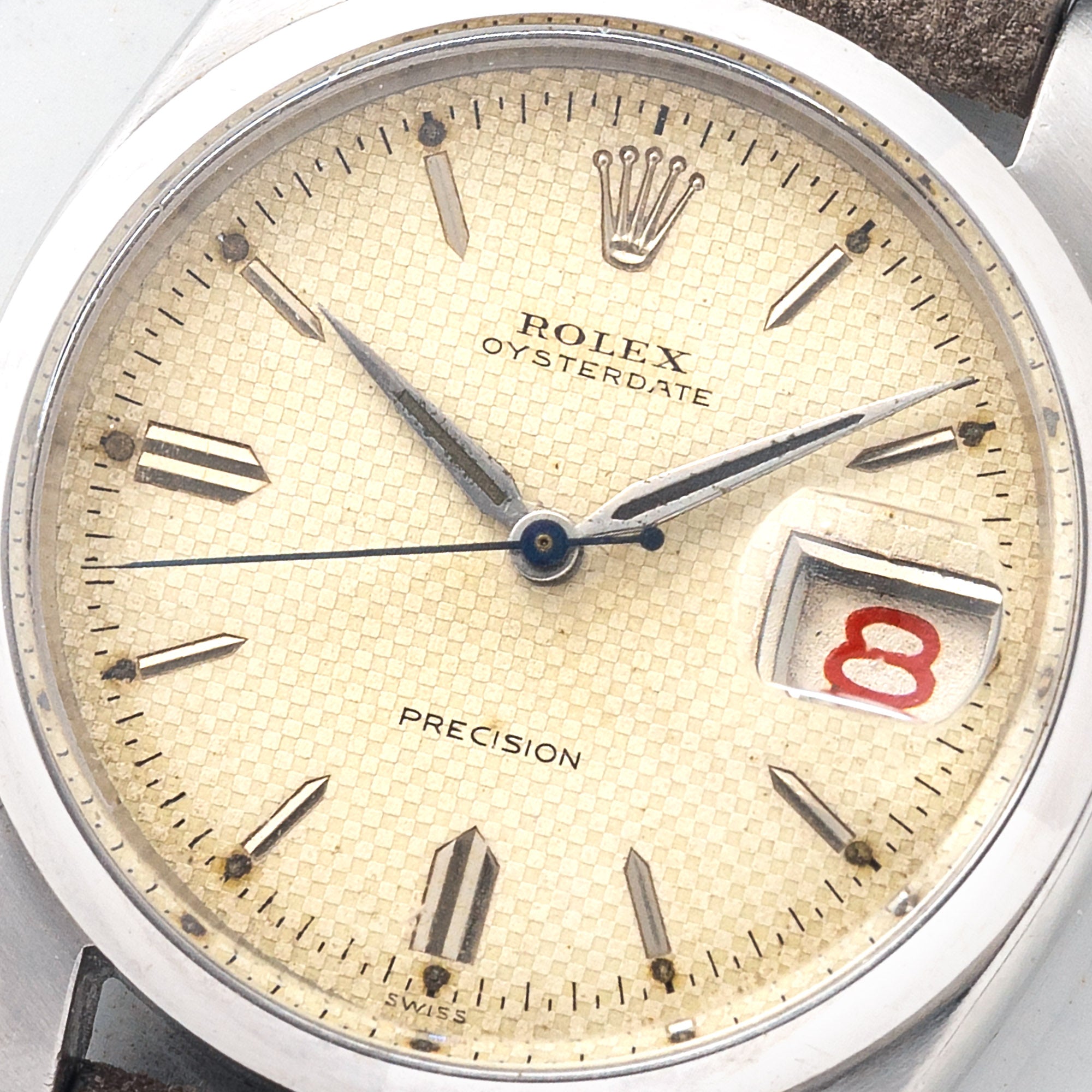 Rolex Oysterdate 6294 w/"Honeycomb" Dial & Roulette Date